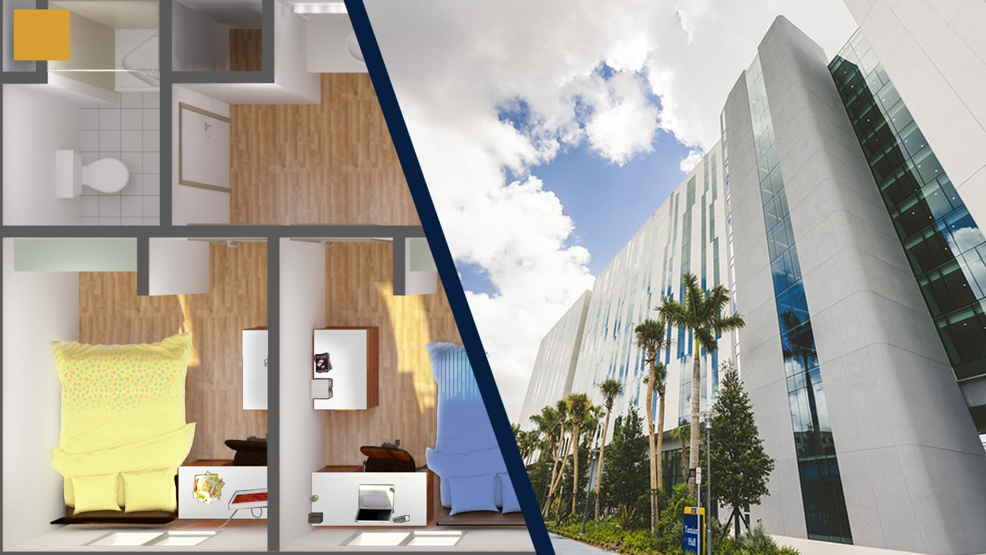 Housing Blueprint and Building Exterior